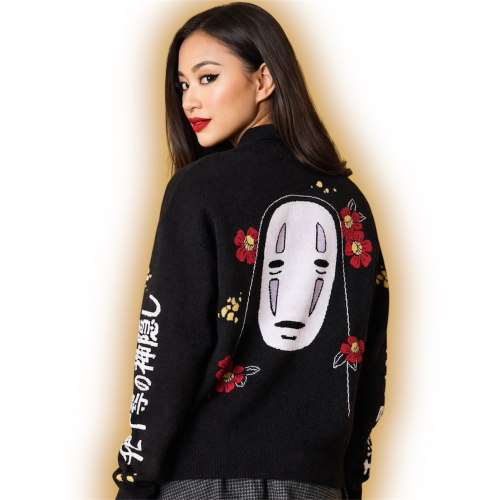 Studio Ghibli Spirited Away Character Floral Cardigan